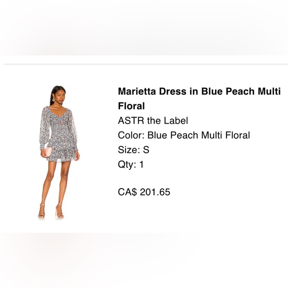 Floral dress- Astr the label - Picture 3 of 3